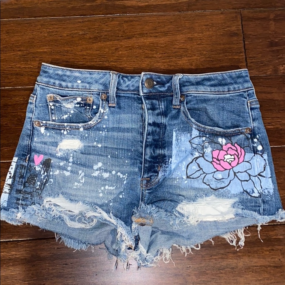 American Eagle high waisted stretch shorts